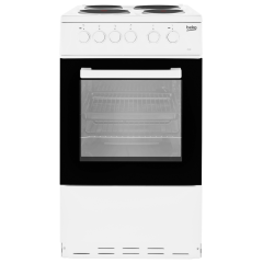 Beko KS530W 50cm Single Cavity Electric Cooker - White