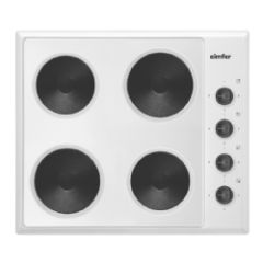 Simfer SP60W Simfer 60Cm Built In White Solid Plate Electric Hob